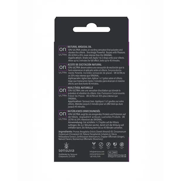 ON for Her Arousal Oil Ultra Medium Box - 5 ml Bottle - Sexual Enhancers