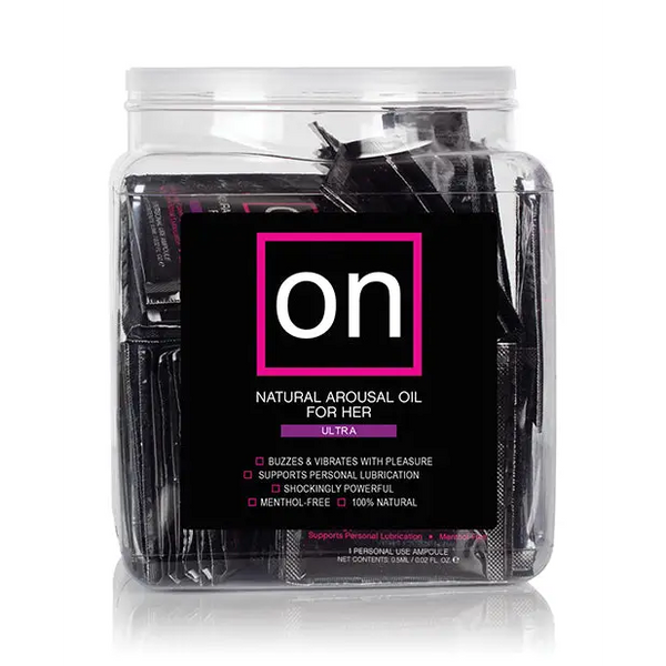 ON for Her Arousal Oil Ultra - Tub of 75 Single use Ampoule - Sexual Enhancers