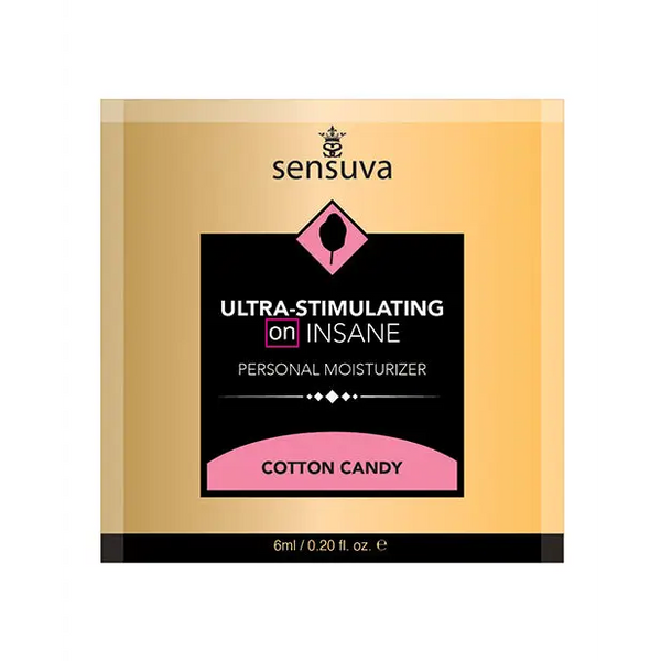ON Insane Ultra Stimulating Personal Moisturizer Single Use Packet - 6 ml Cotton Candy - Lubricants