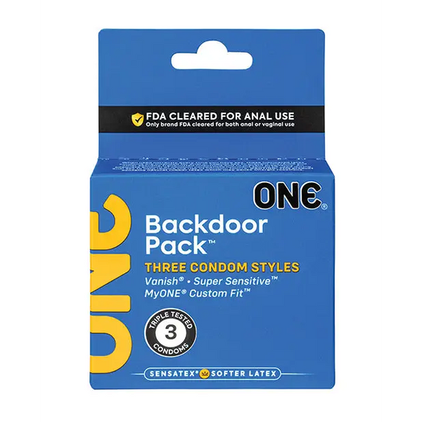 One Backdoor Pack Custom Fit Condoms - Pack of 3 - Condoms