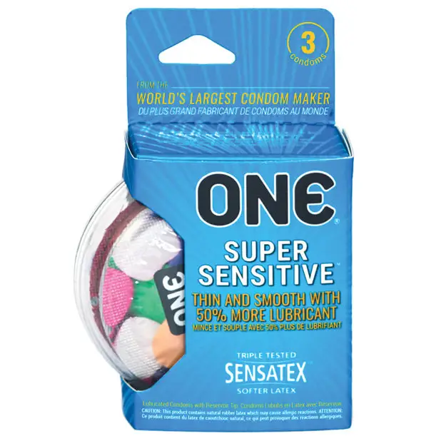 One Super Sensitive Condoms - Box of 3 - Condoms