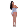 Ooh La Lace Bustier & Panty Periwinkle QN - Lingerie - Packaged