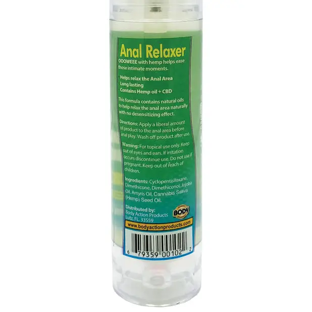 Ooowee Anal Relaxing Lubricant w/Hemp Seed Oil - 1.7 oz - Anal Products