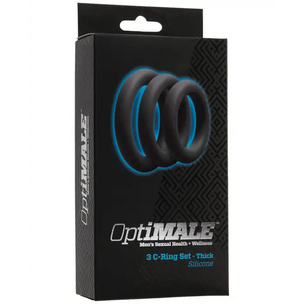 OptiMale C Ring Kit Thick - Slate - Penis Enhancement