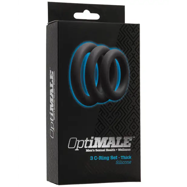 OptiMale C Ring Kit Thick - Slate - Penis Enhancement