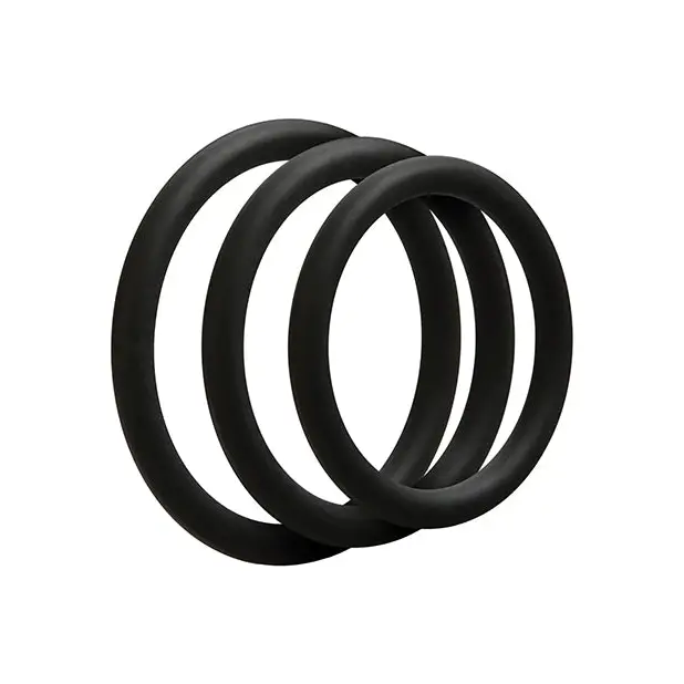 OptiMale C Ring Kit Thin - Black - Penis Enhancement
