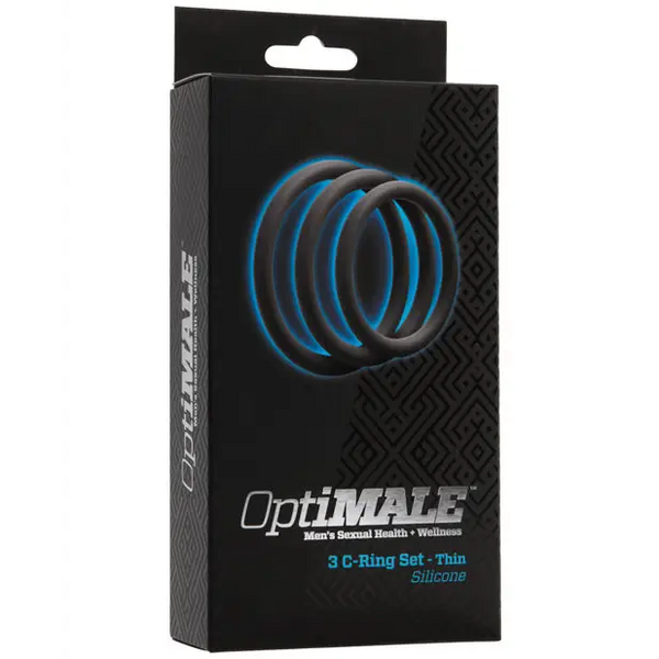 OptiMale C Ring Kit Thin - Slate - Penis Enhancement