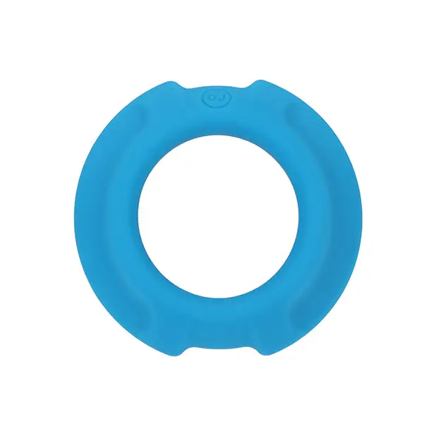 OptiMale FlexiSteel Cock Ring - 35mm Blue - Penis Enhancement