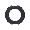 OptiMale FlexiSteel Cock Ring - 43mm Black - Penis Enhancement