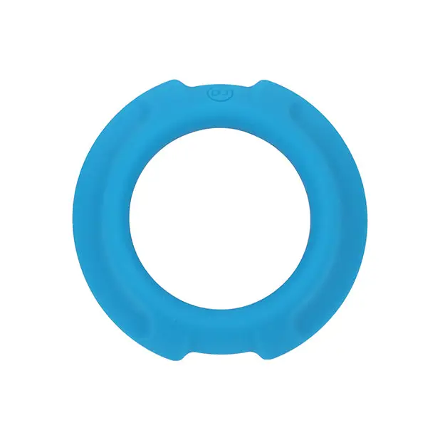 OptiMale FlexiSteel Cock Ring - 43mm Blue - Penis Enhancement