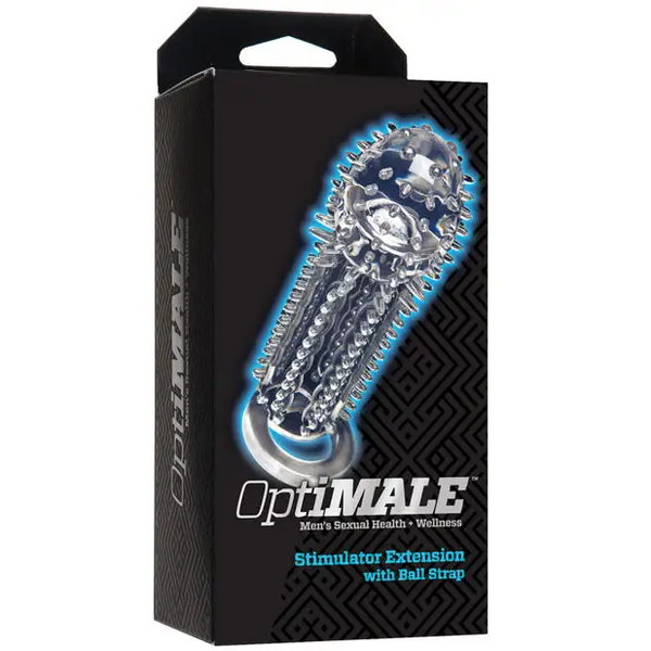 OptiMale Stimulator Extension - Clear - Penis Enhancement