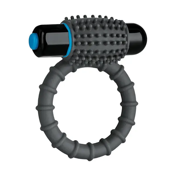 OptiMale Vibrating C Ring - Slate - Penis Enhancement