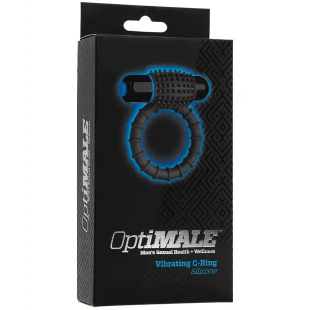 OptiMale Vibrating C Ring - Slate - Penis Enhancement
