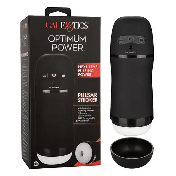 Optimum Power Pulsar Stroker - Black - Dolls & Masturbators