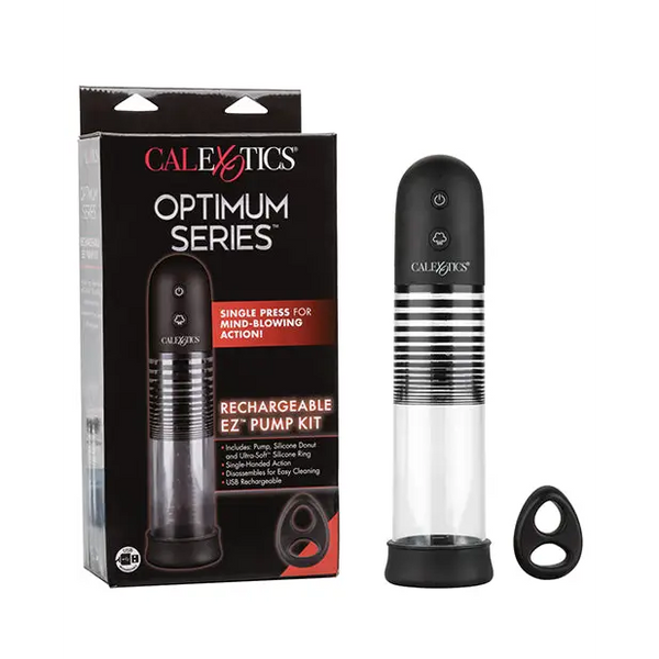 Optimum Series Rechargeable EZ Pump Kit - Clear - Penis Enhancement