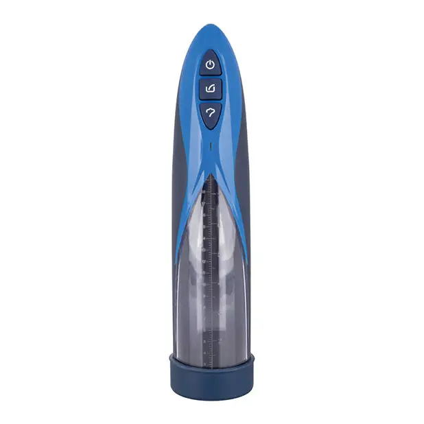 Optimum Series Rechargeable Waterproof Pump - Blue - Penis Enhancement