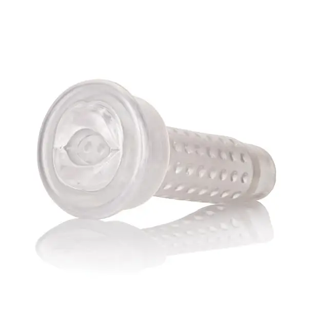 Optimum Series Stroker Pump Sleeve - Mouth Clear - Penis Enhancement