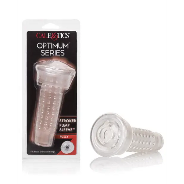 Optimum Series Stroker Pump Sleeve - Pussy Clear - Penis Enhancement