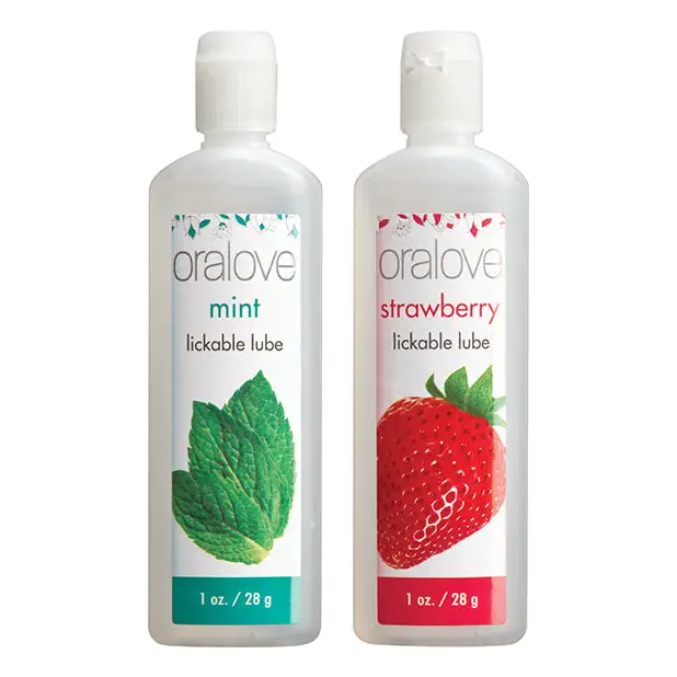 Oralove Delicious Duo Flavored Lube - Strawberry & Mint - Flavored