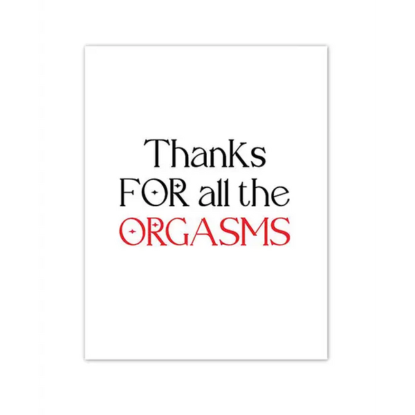 Orgasmic Greeting Card