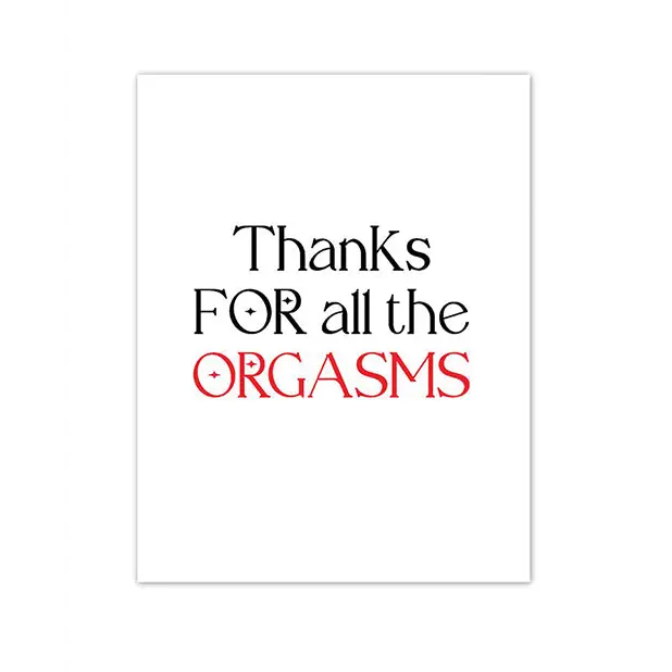 Orgasmic Greeting Card