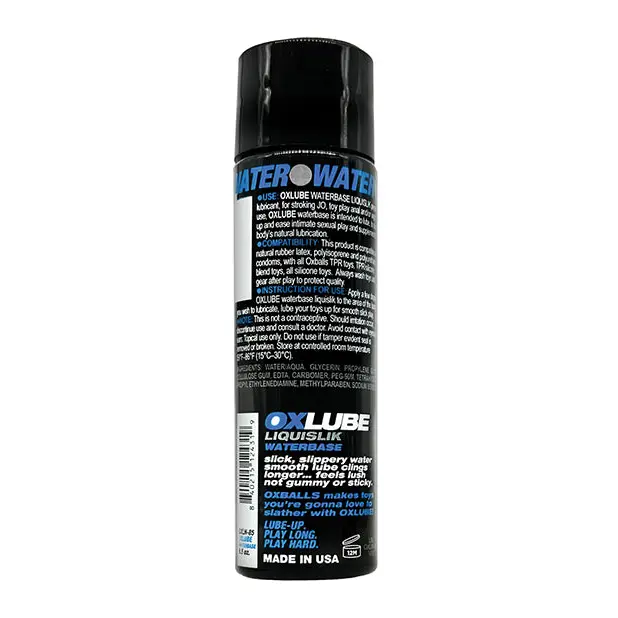 Ox Balls OXLube Liquislik Waterbase - 4.4 oz