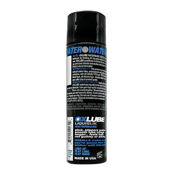 Ox Balls OXLube Liquislik Waterbase - 8.5 oz