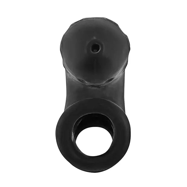 Oxballs Airlock Air-Lite Vented Chastity - Black Ice - Bondage Blindfolds & Restraints