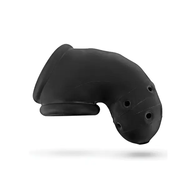 Oxballs Airlock Air-Lite Vented Chastity - Black Ice - Bondage Blindfolds & Restraints