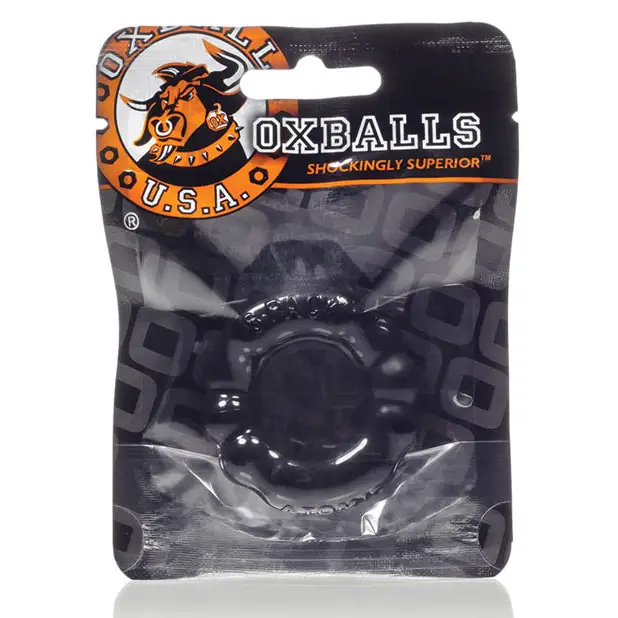 Oxballs Atomic Jock 6-Pack Shaped Cocking - Black - Gay & Lesbian Products