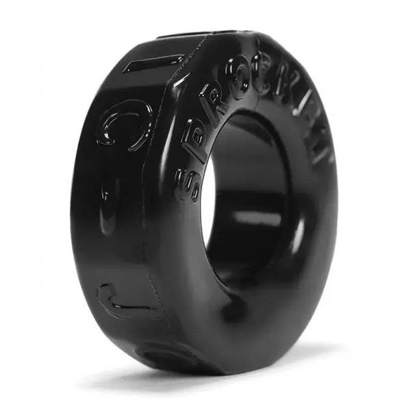 Oxballs Atomic Jock Sprocket Cockring - Black - Gay & Lesbian Products