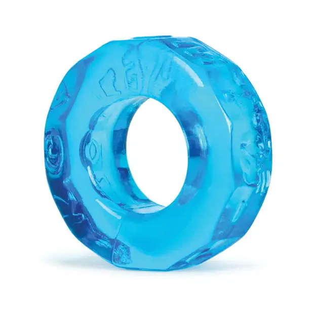 Oxballs Atomic Jock Sprocket Cockring - Ice Blue - Gay & Lesbian Products