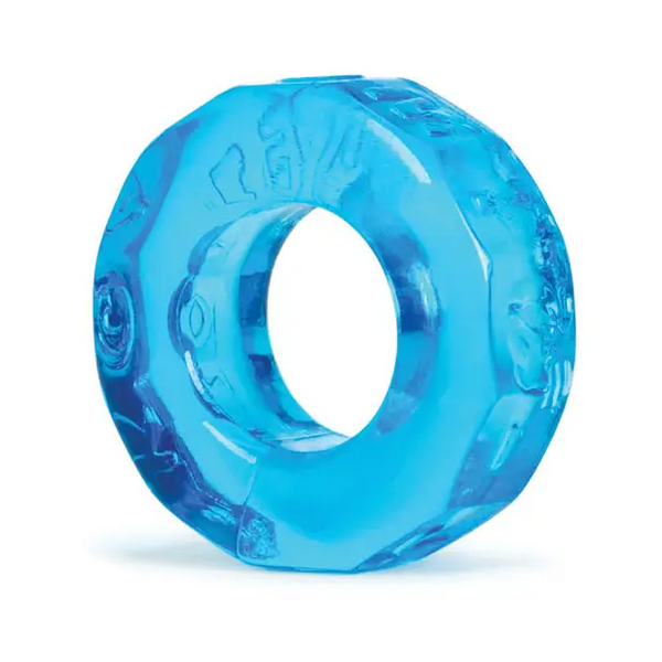 Oxballs Atomic Jock Sprocket Cockring - Ice Blue - Gay & Lesbian Products