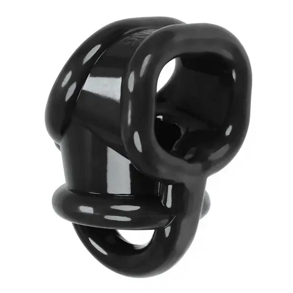 Oxballs Ballsling Ball Split Sling - Black - Gay & Lesbian Products