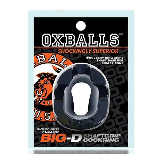 Oxballs BIG D Cockring - Black - Gay & Lesbian Products