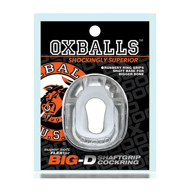 Oxballs BIG D Cockring - Clear - Gay & Lesbian Products