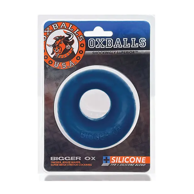 Oxballs Bigger Ox Cockring - Space Blue Ice - Gay & Lesbian Products