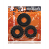 Oxballs Bonemaker 3 Pack Cockring Kit - Black - Gay & Lesbian Products