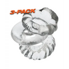 Oxballs Bonemaker 3 Pack Cockring Kit - Clear - Gay & Lesbian Products