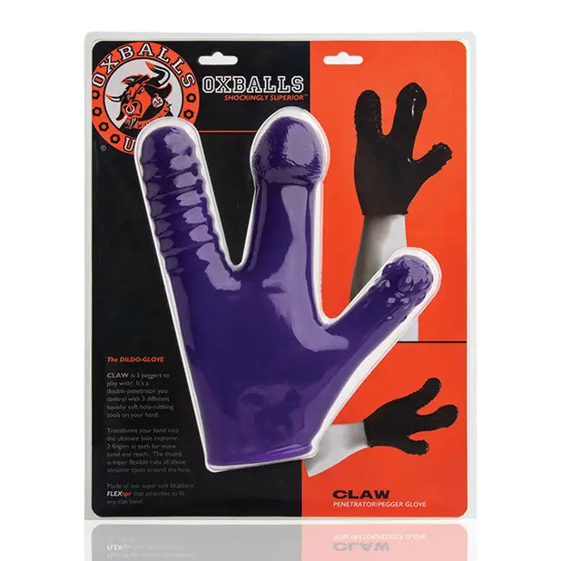 Oxballs Claw Glove - Eggplant - Massage Products