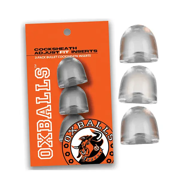 Oxballs Cocksheath Adjustfit Inserts - Pack of 3 Clear - Gay & Lesbian Products