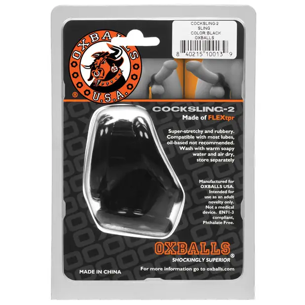 Oxballs Cocksling 2 - Black - Gay & Lesbian Products