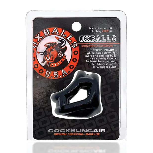 Oxballs Cocksling Air - Black - Gay & Lesbian Products