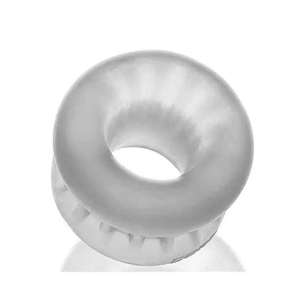 Oxballs Core Grip Squeeze Ball Stretcher - Clear Ice - Penis Enhancement