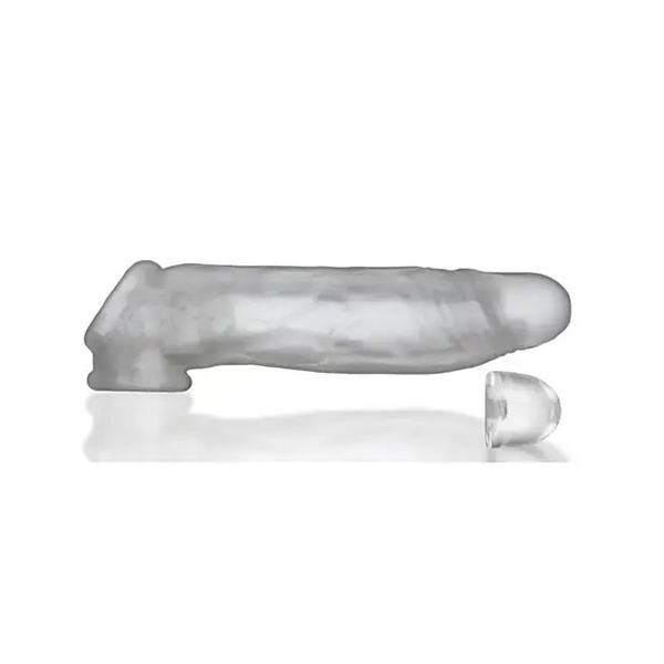Oxballs Dicker Adjust-Fit Extender - Clear Ice - Gay & Lesbian Products