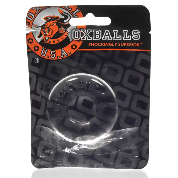 Oxballs DO-NUT-2 Cock Ring - Clear - Gay & Lesbian Products