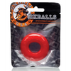 Oxballs DO-NUT-2 Cock Ring - Red - Gay & Lesbian Products