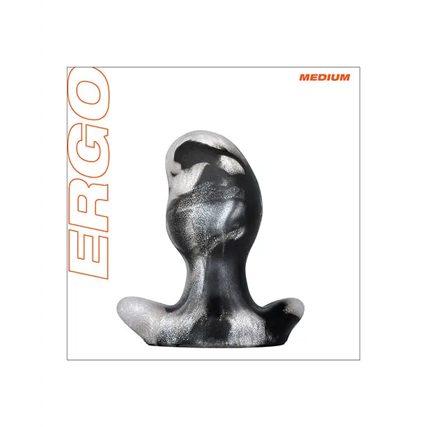 Oxballs Ergo Buttplug Medium - Platinum Swirl - Gay & Lesbian Products