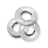 Oxballs Fat Willy 3 Pack Jumbo Cock Rings - Clear - Gay & Lesbian Products