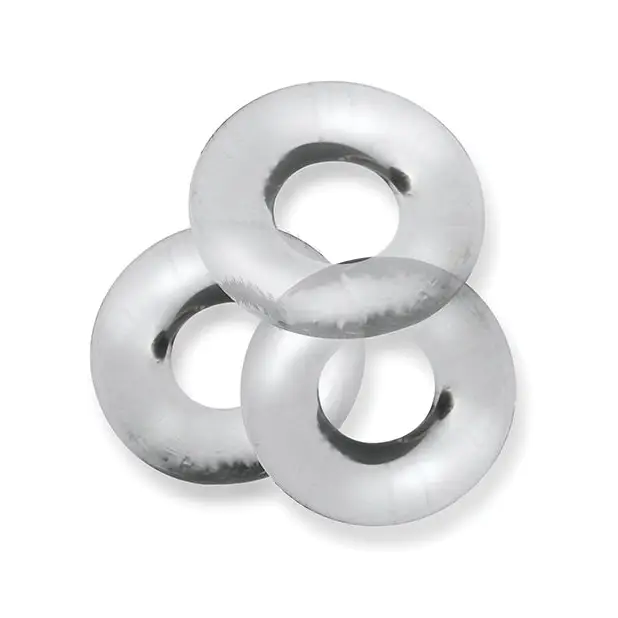 Oxballs Fat Willy 3 Pack Jumbo Cock Rings - Clear - Gay & Lesbian Products